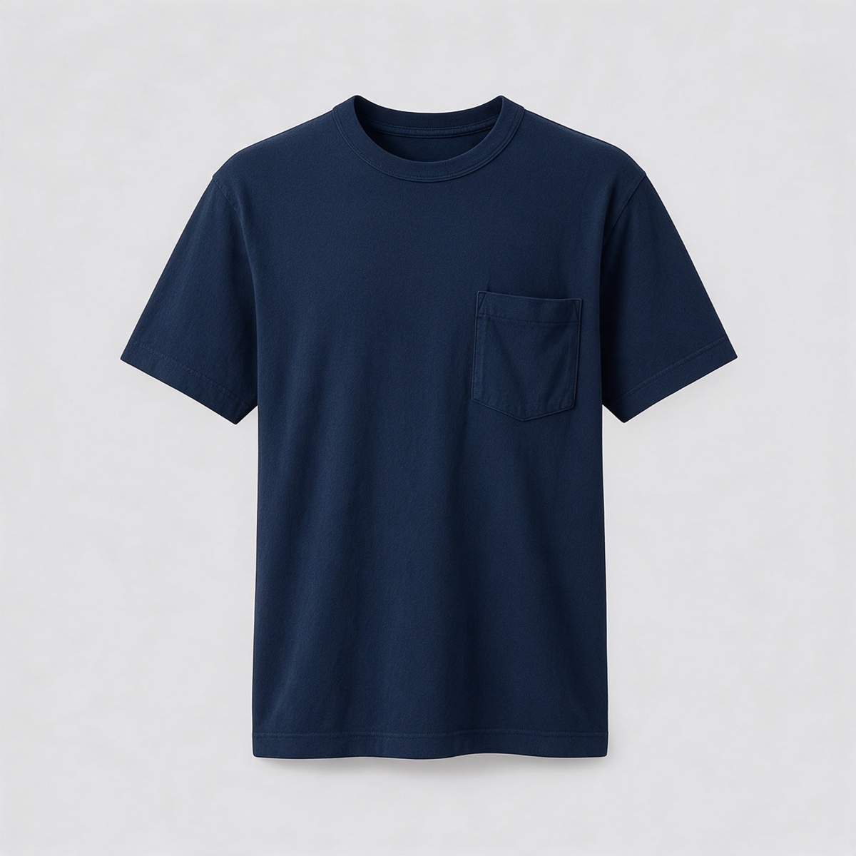 Organic Pocket Tee in navy